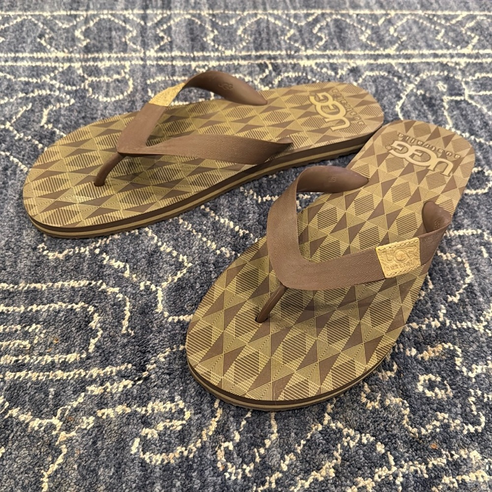 Ugg Keppel Thongs Mens Size 9 RARE